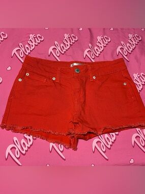 EUC NoBo Shorty Red Colored Summer Spring Juniors Plus Short Shorts Bottoms